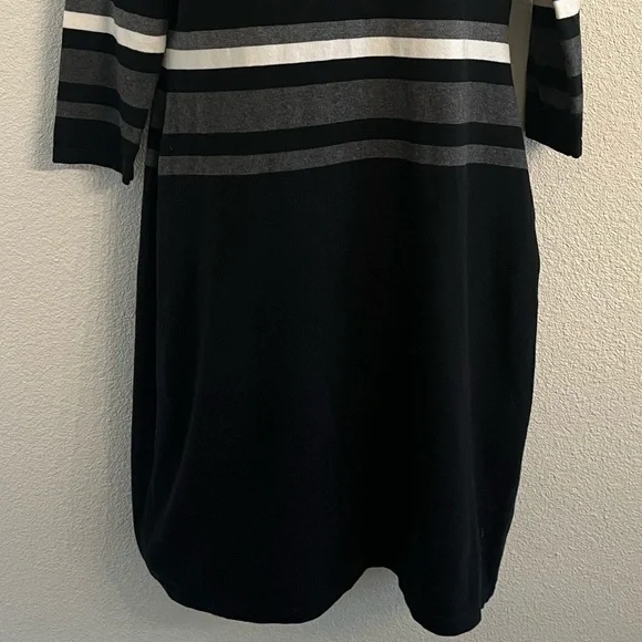 Lauren Ralph Lauren Striped Knit Sweater Dress - Picture 3 of 11